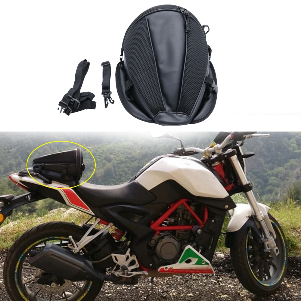 Back Seat Storage Carry Bag Hand Shoulder Motorcycle Luggage Tail Bag