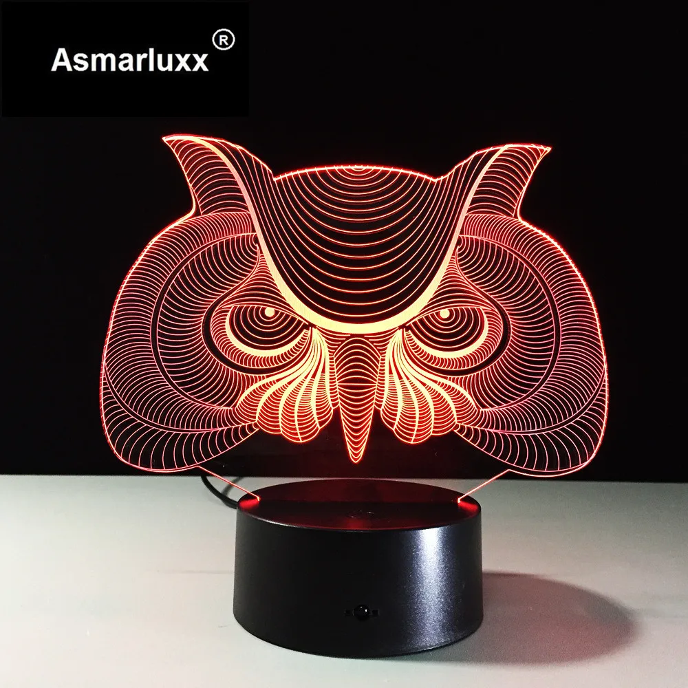 Asmarluxx 3d led lamp9107