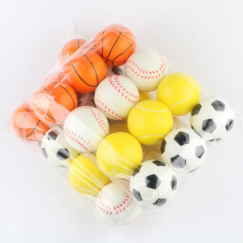 Антистресс Squeeze Футбол игрушки Бейсбол теннисный мяч Baseketball мягкими замедлить рост анти-стресс спортивный мяч взрослые игрушки
