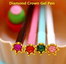 1 шт./лот мило Алмазный венец 0.5 мм гелевая ручка DIY Многофункциональный gelpen забавные Канцелярские школа питания