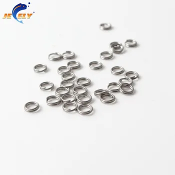 

Jeely 1000pcs/bag Stainless Steel 4mm Fishing Split Rings fishing tackle accessories for fishing lures