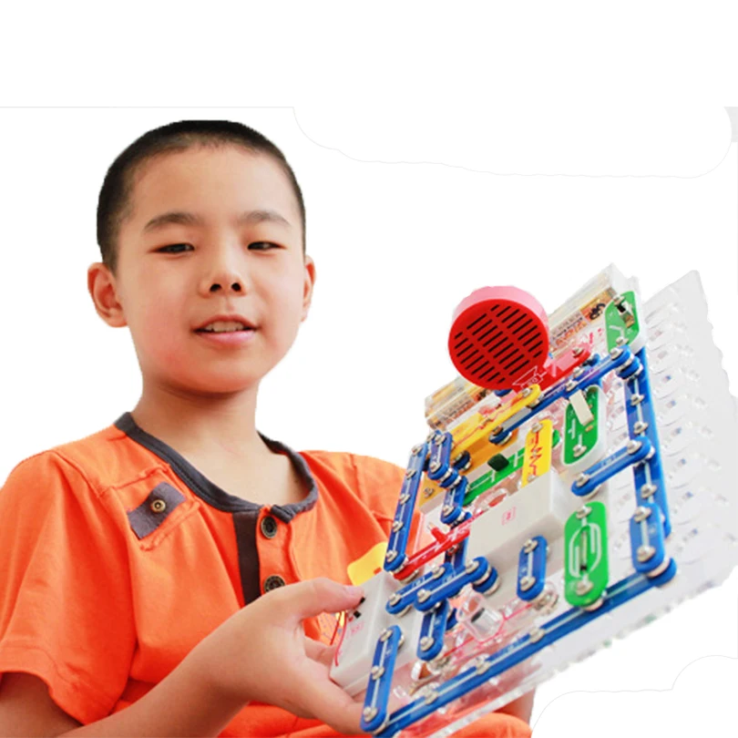 

199 Kinds Compound Mode Discovery Kit Electronic Building Blocks Assembling Toys for Kids Physical experiment construction
