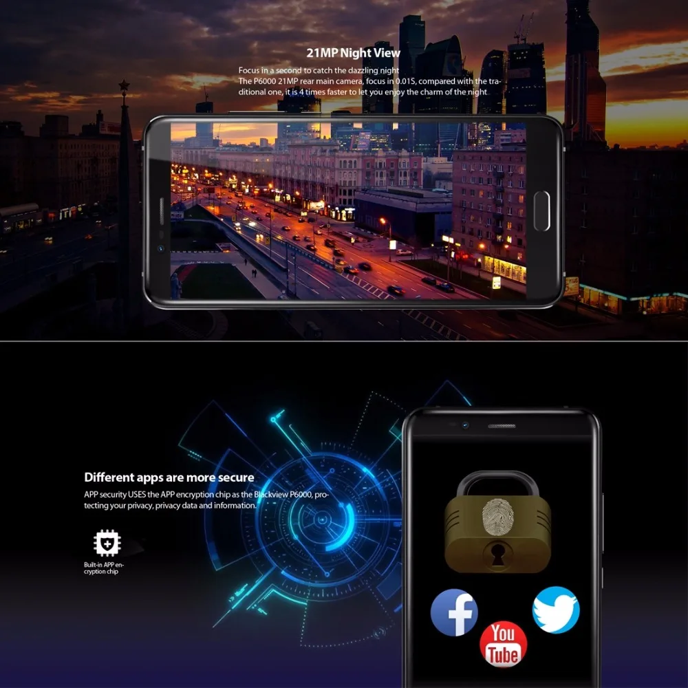 Blackview P6000 смартфон 5 &quot16:9 FHD Face ID Helio P25 octe core 6180 мАч 6 ГБ 4G B 21MP двойной камеры Android 7 1