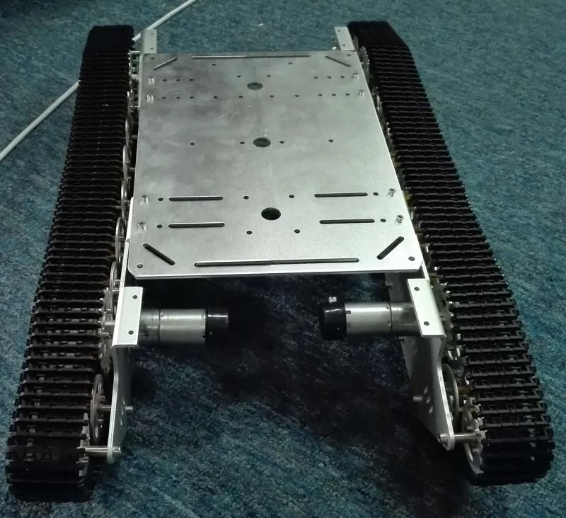 

RC Metal Robot Tank Chassis 4wd Crawler Tracked Caterpillar 4 DC Motor Track Chain Car Vehicle Mobile Platform Tractor Toy