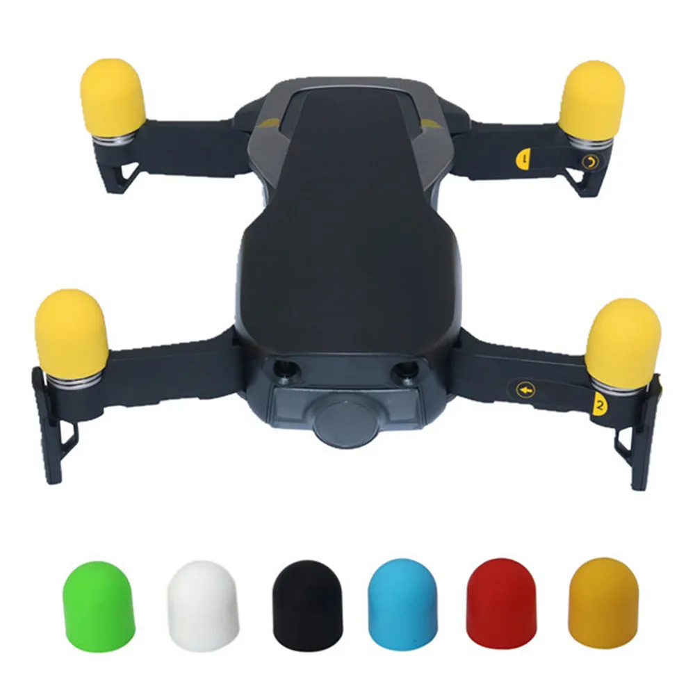 Drones accessory 4pcs Silicone Motors Cover Protective Case sleeve Dust-proof Cap for DJI Mavic Air Drone motor protection cover