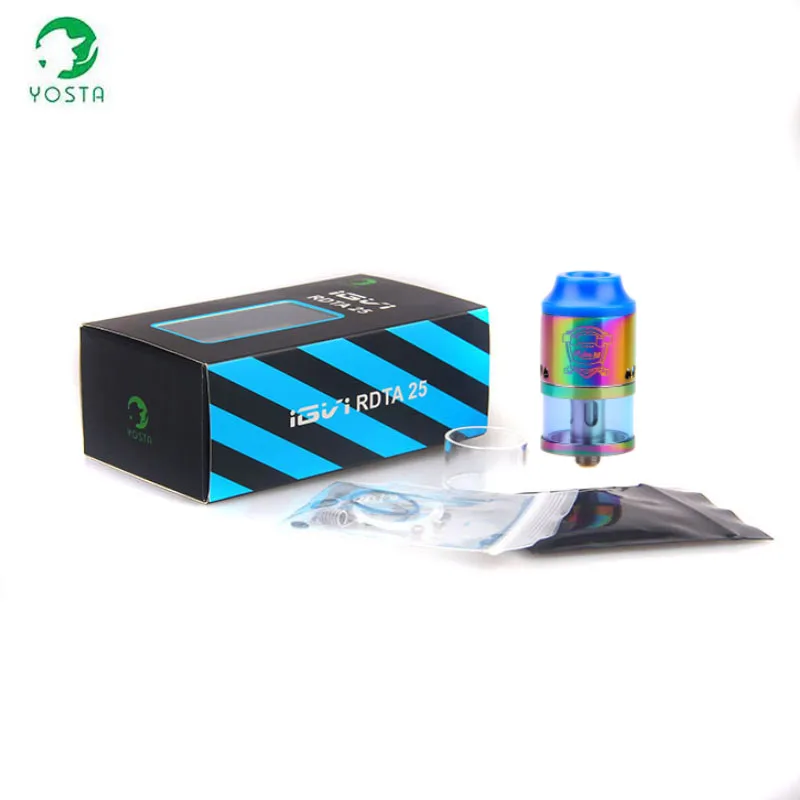 

100% Original YOSTA IGVI RDTA 25 Atomizer 4ml capacity Enhanced Airflow System Huge Vape for RDA Electronic Cigarette