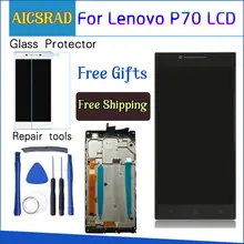AICSRAD 5,0 ''ЖК-дисплей для lenovo P70 сенсорный экран с рамкой Замена для lenovo P70 ЖК-дисплей P70-A P70A черный белый