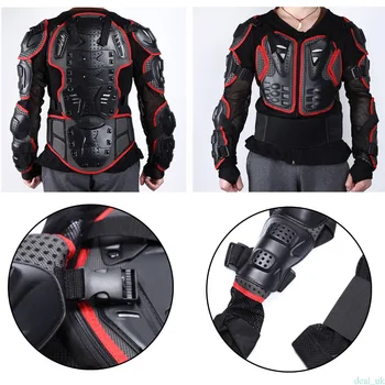 

Black/Red Motocross Clothing Jacket Protector Motorcycle Racing Cycling Armor Protection Spine Chest Gear Guard