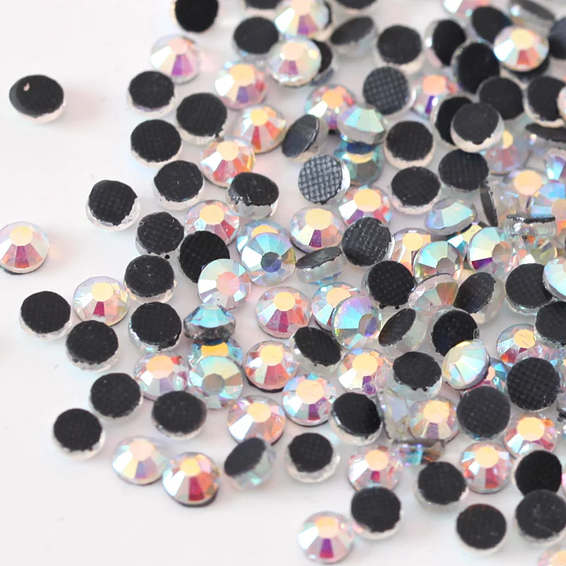 33 Colors Iron On Crystal DMC Hot Fix Rhinestones Crystal AB Hotfix  Rhinestone Glass Strass Hotfix Rhinestone for Wedding Y0002