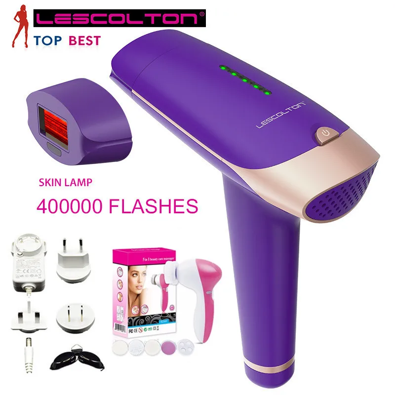 Lescolton,, IPL лазерная Машинка для удаления волос, постоянное Лазерное Удаление волос IPL 400000 импульсов, домашний лазерный эпилятор для женщин - Цвет: 8
