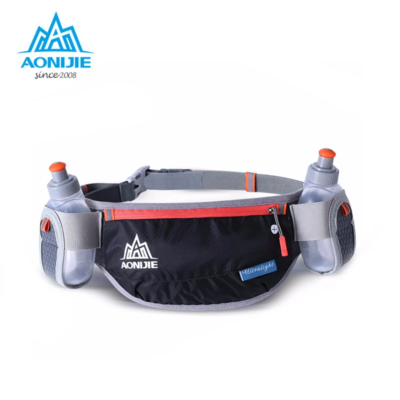 

AONIJIE Running Hydration Belts Bottle Holder Belt Reflective Running Water Belt Fanny Pack Men Women Two Type Waist Packs E882