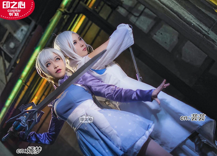 Weiss Schnee Косплей RWBY шни Вайс RWBY косплей костюм пальто платье Женский костюм сделано по индивидуальному заказу