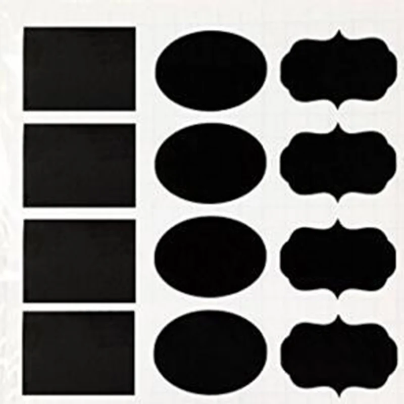 

Chalkboard labels, self adhesive vinyl, in oval shape,1000 pieces 80*55mm chalkboard sticker