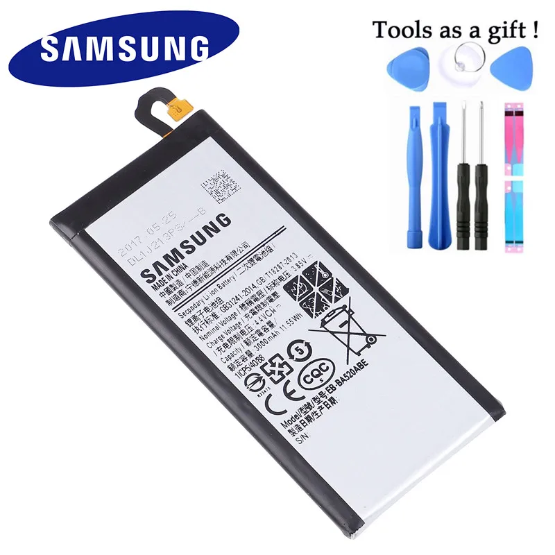 

Original Replacement Samsung Battery For Galaxy 2019 Edition A5 2019 A520F SM-A520F Genuine Phone Battery EB-BA520ABE 3000mAh
