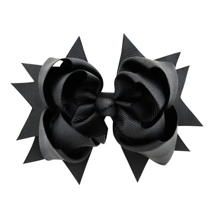 Solid ribbon twisted hairbow20