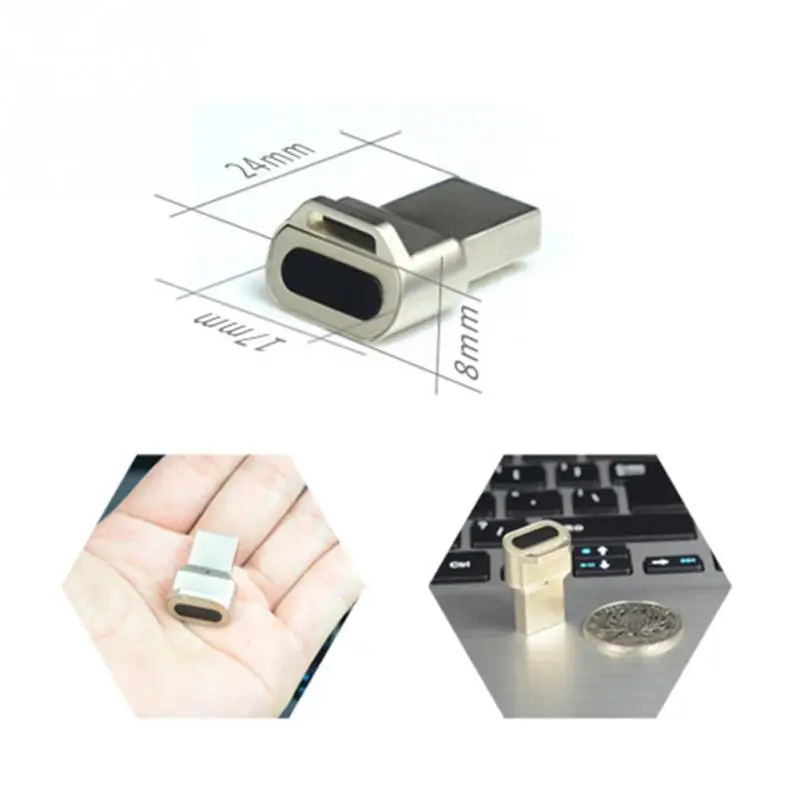 Fingerprint Reader Mini USB Fingerprint Reader module device recognition for Windows 10 hello Biometric Security Key 360 touch