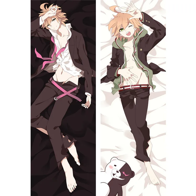 Danganronpa: триггер счастливый хаос человек персонажи dakimakura Naegi Makoto бросок наволочка - Цвет: 84096