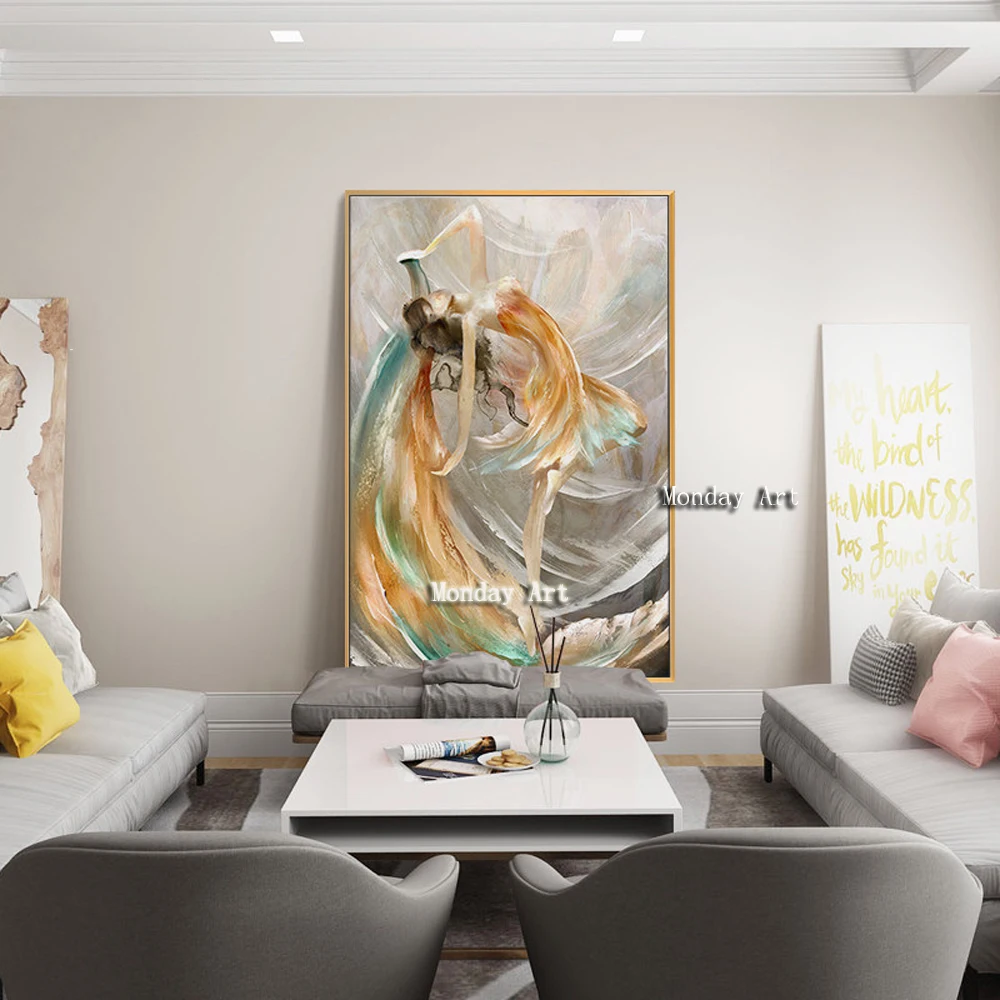 85 The-minimalist-100-Handpainted-impressionist-Flying-girl-Oil-Painting-On-Canvas-Wall-Art-Wall-Pictures-For (8)