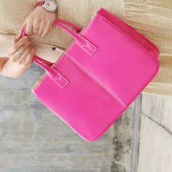 

Women Large Capacity Simple All-purpose Fashion Soft Leather Shoulder Bag Totes Elegant Boston bag Saco elegante de Boston50