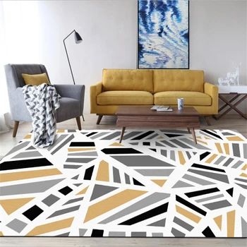 

Nordic Minimalist Geometric Yellow Line Pattern Carpet Carpets For Living Room Nordic Home Bedroom Carpet Carpet Kids Room