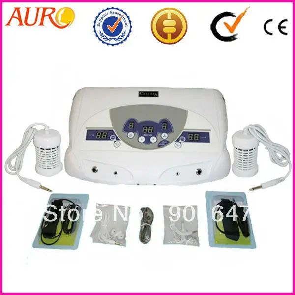 

Free Shipping + 100% Guarantee!!! 04 white Dual System Ion Foot Detox Machine for Personal home use