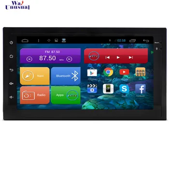 

WANUSUAL 7'' Android 6.0 Quad Core 16G GPS Navigation For 2 DIN Universal Car Radio Player With GPS BT WIFI Mirror Link 1024*600