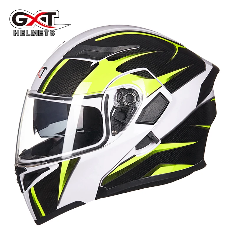 Горячая Распродажа GXT 902 moto rcycle откидной шлем модульный шлем мото велосипедные шлемы черный солнцезащитный козырек безопасность двойной объектив гоночный шлем - Цвет: 7