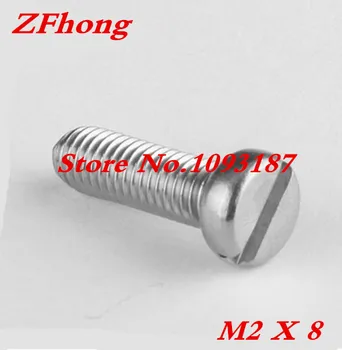 

20pcs/lot High Quality M2 x 8 Titanium Gr2 Slot Screw