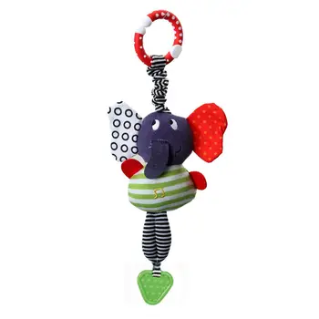 

Cute Music Elephant Lathe Hang Baby Infant Pram Dolls Educational Toys Teether Rattles Mobilesnew Hot Fashion