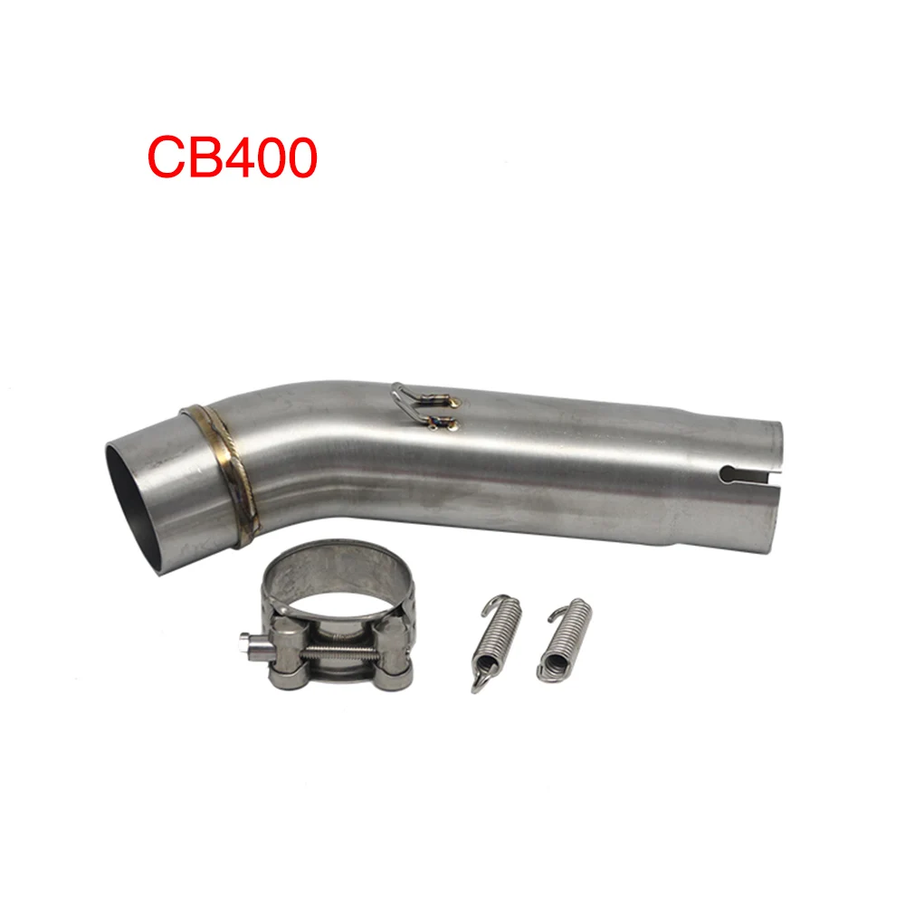 Sclmotos-модифицированный глушитель выхлопной трубы из нержавеющей стали для HONDA CBR300 CB400 CBR500 CBR1000 Racing - Цвет: CB400