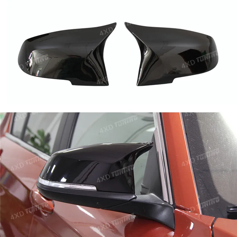 

For BMW F20 Plastic Mirror cover Gloss Black 1 2 3 4 X1 M2 Series F20 F22 F30 F36 E84 F87 Rear View caps Mirror Cover M3 M4 Look