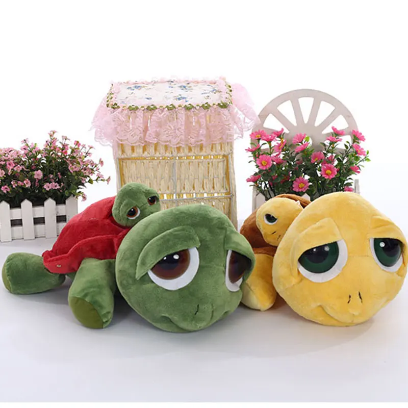New lovely turtle plush educational soft toys 35cm mom baby tortoise