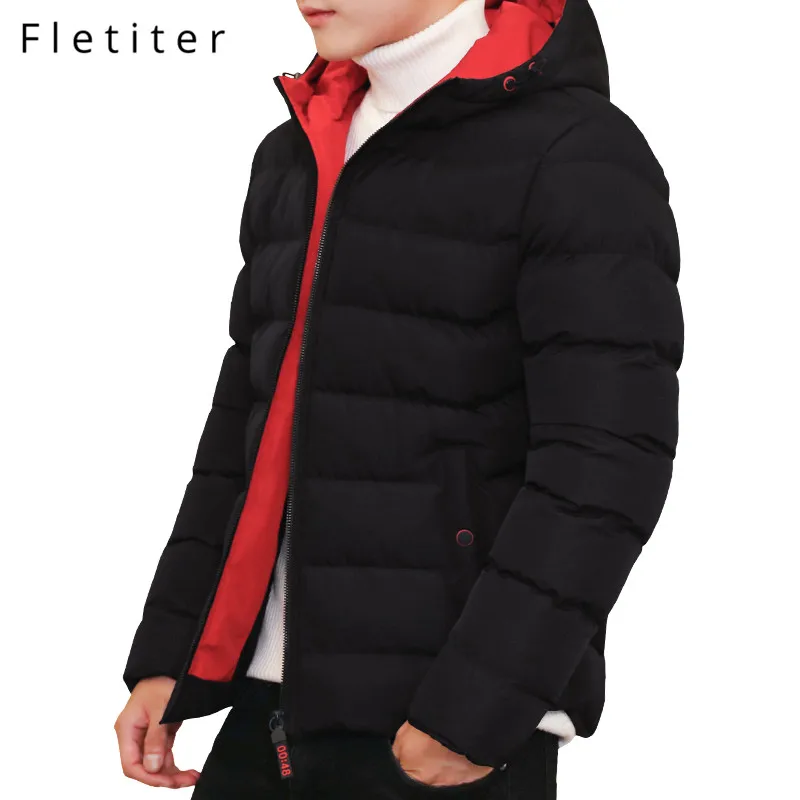 

Fletiter Brand Men Hooded Parkas New Fashion Mens Quality Casual Parka Coats Male Windproof Winter Parkas Outerwear 2020 new