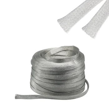 

1Meter Tinned Copper Braided Strap 1.5/2.5/4/6/8/10/12/16/20/25/35/50MM² Conductive Band Tinned Copper Strip Copper Wire