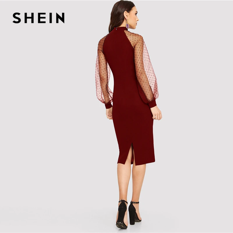 SHEIN вечернее платье карандаш черного или синего цвета облегающее жаккардовое