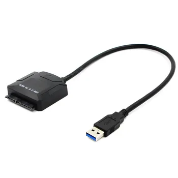 

Universal USB 3.0 to SATA Adapter Cable For 2.5 3.5 inch HDD SSD Hard Disk Laptop DVD/CD Power Supply EU/UK/US Adapter