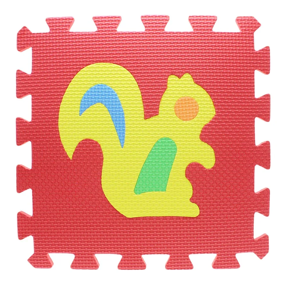 

1PCS 32*32*1cm Soft EVA Foam Animal Transportation Fruit Number Puzzle Carpet Baby Mat Games