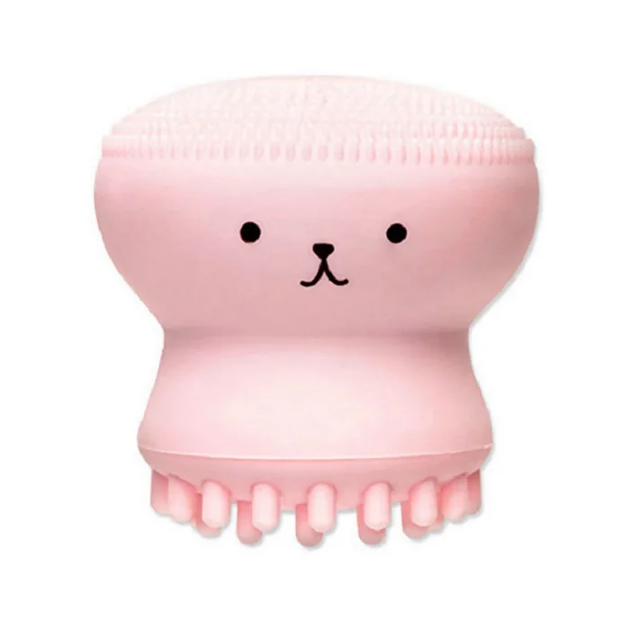 

New Cartoon Cute Facial Cleansing Exfoliator Cute Silica Gel Massage Deep Cleaning Face Brush Cleanser facial care tool