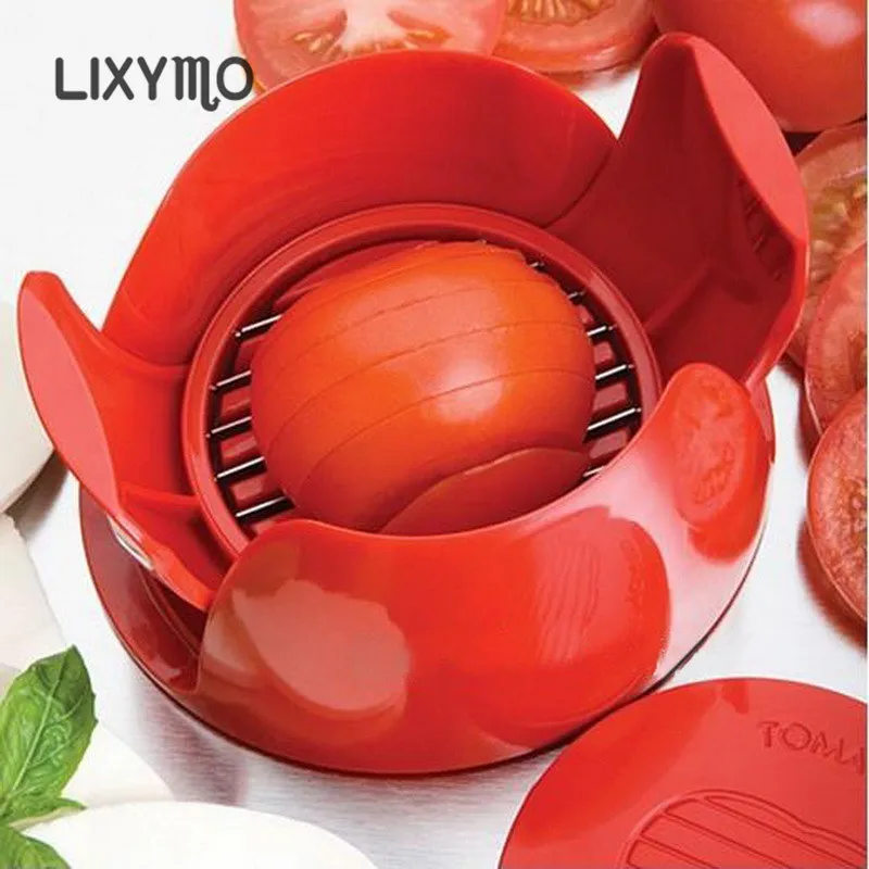 

1set Tomato Slicer Kitchen Gadgets Tools Potato Onion Fruit Vegetable Cutter Cuts Tomato Slicers Holder Slicer Guide LIXYMO