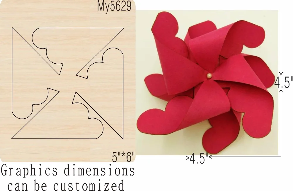 

Handmade flower-1 new wooden mould cutting dies for scrapbooking Thickness-15.8mm