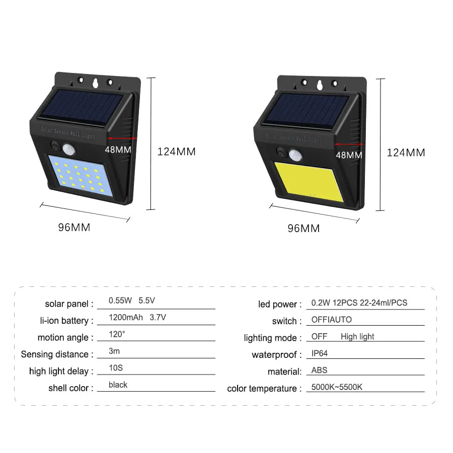 PIR датчик движения Солнечный СВЕТОДИОДНЫЙ светильник 20 40 светодиодный s 1200 мАч Батарея Солнечный светодиодный настенный светильник IP65 открытый сад уличные фонари