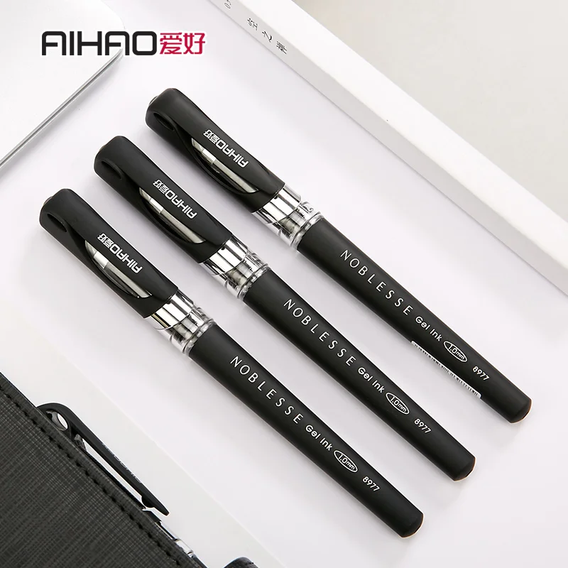 AIHAO Новое поступление пластиковая ручка 1 0 мм точечный колпак гелевая 12 шт./Корд