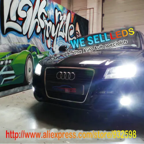 

Free shipping LED car-styling Fog Lights LED for AUDI A5 2012-2010 No OBC Error. No Bulb-Out Warning Message