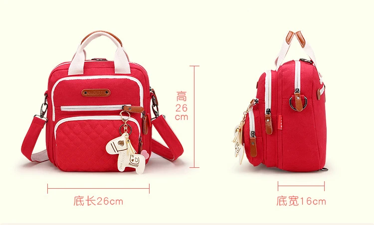 Портативный маленький модный рюкзак для мамы Мини Многофункциональный Холст подгузник для беременных подгузник сумки для мамы и ребенка