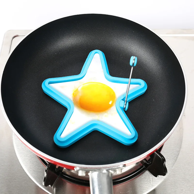 

Star Shape Silicone Omelette Mould Shape For Eggs Frying Pancake Cooking Mould Breakfast Essential cook tool