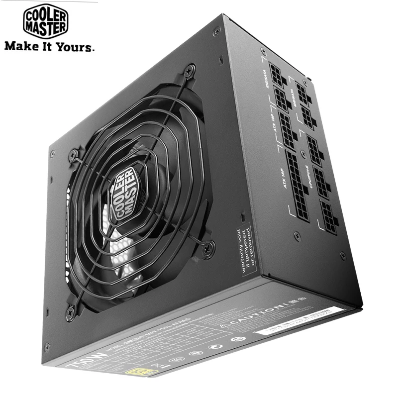 Cooler Master, полный модуль, компьютерный источник питания, номинальная мощность 650 Вт, 650 Вт, 12 см, тихий вентилятор, 12 В, ATX PC PSU GOLD 80 PLUS, для игр и офиса