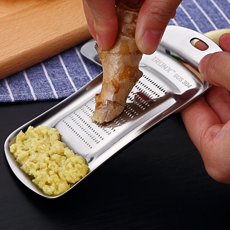 IRONX Stainless Steel Ginger Grater Grinder Crusher Mincer Puree Grater
