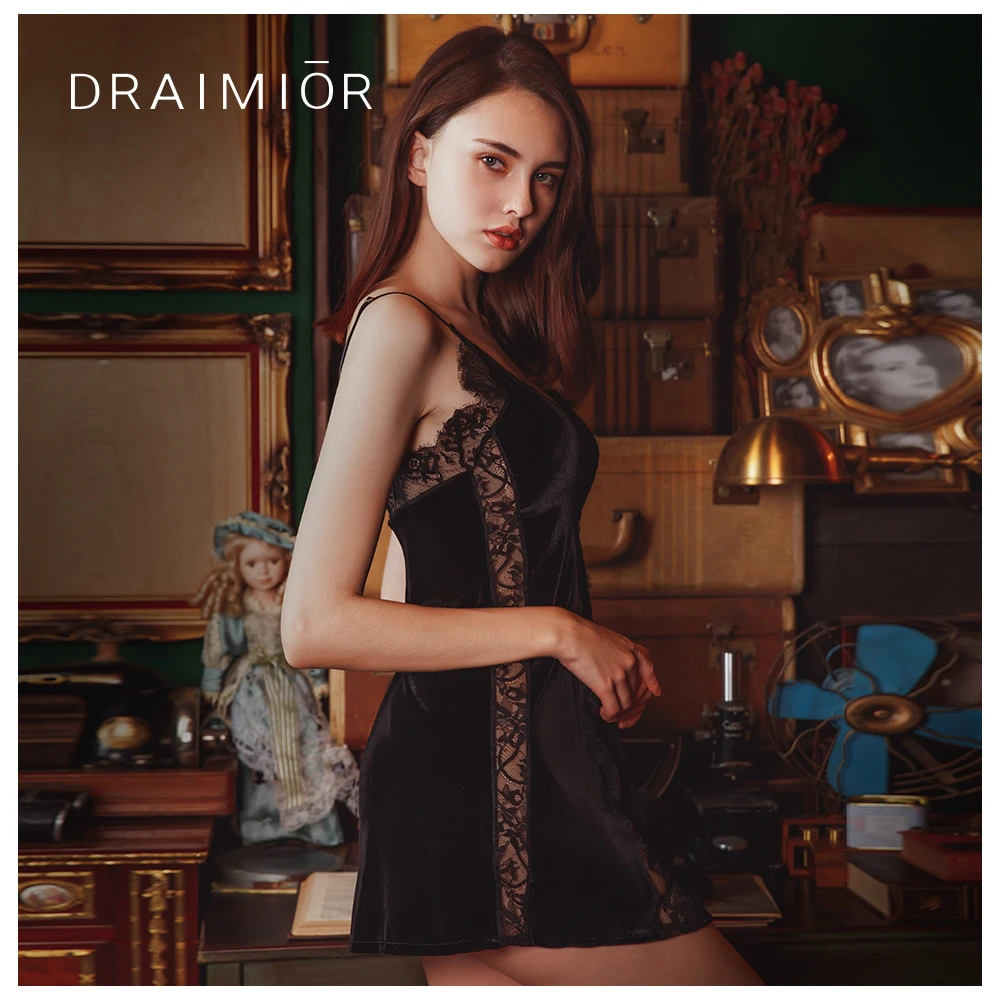 velvet babydoll dress womens