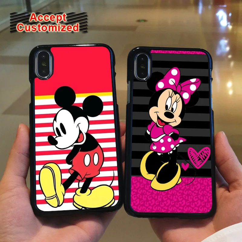 

Cute Mickey Minnie Cover Shell Case for iPhone X XS Max XR 7 8 6 6S Plus 5 5S SE Samsung Galaxy S6 S7 Edge Note 8 9 S8 S9 Plus
