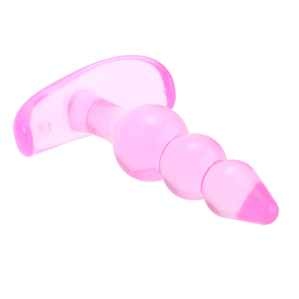 Anal Plug Triple-bead Butt Plug Silicone Anus Plug Clitoris / Prostate Massager for Men & Women Adult Sex Product Sex Toys